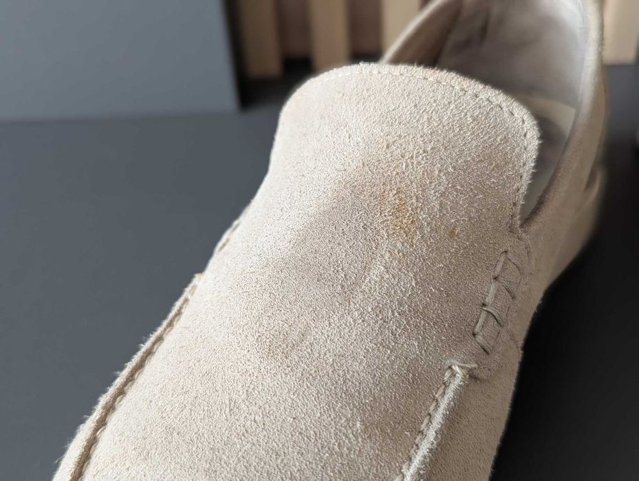ZARA zamszowe mokasyny loafersy męskie 42 SKÓRA