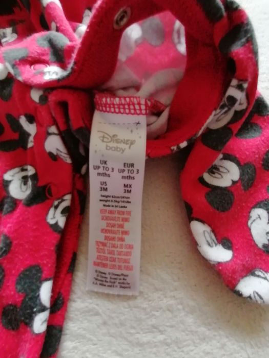 Pajacyk w myszkę Miki, czerwony