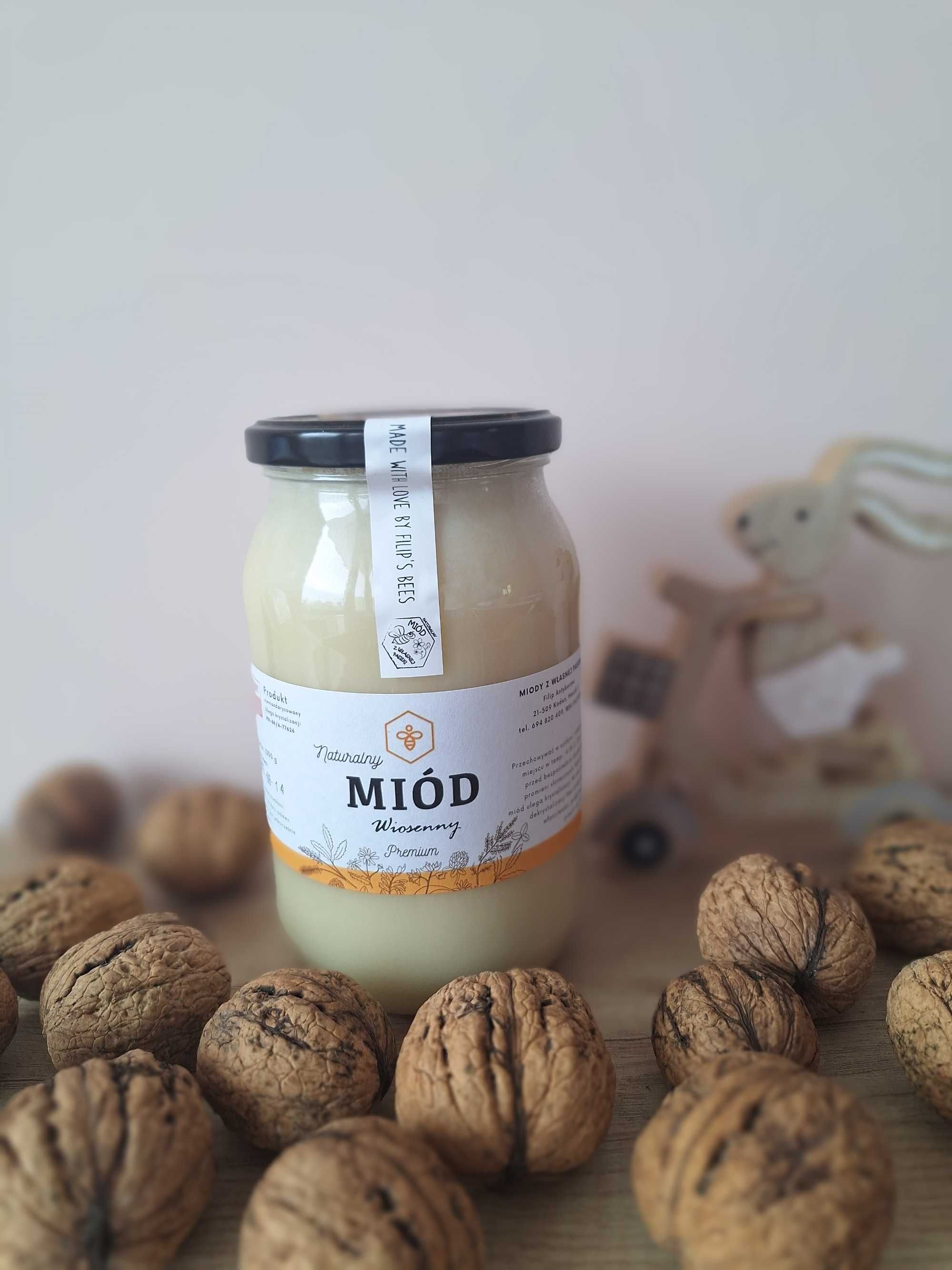 Miód naturalny Wiosenny 1,2 kg 2024 DolinaBugu ŚWIEŻY