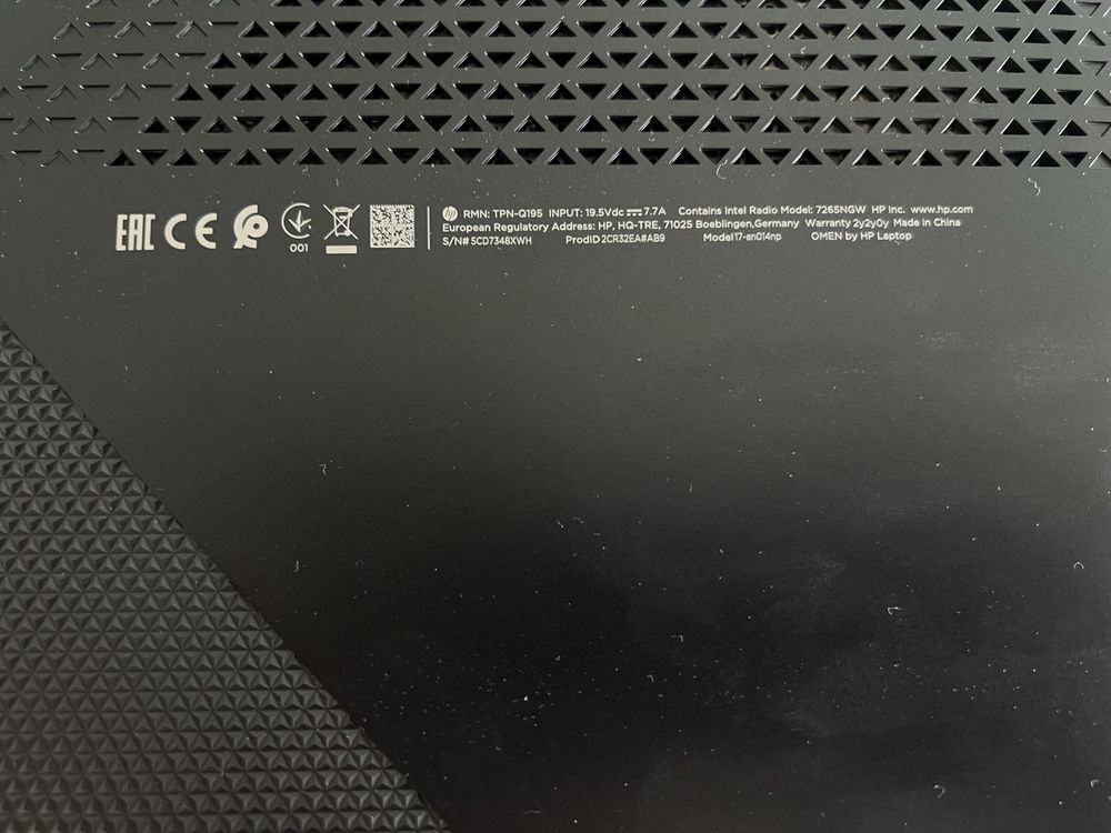 Portátil Gaming HP Omen 17 (Intel Core i7-870H)