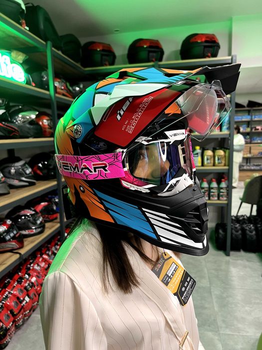 Мото шолом / шлем кроссовый защитный для мотоцикла