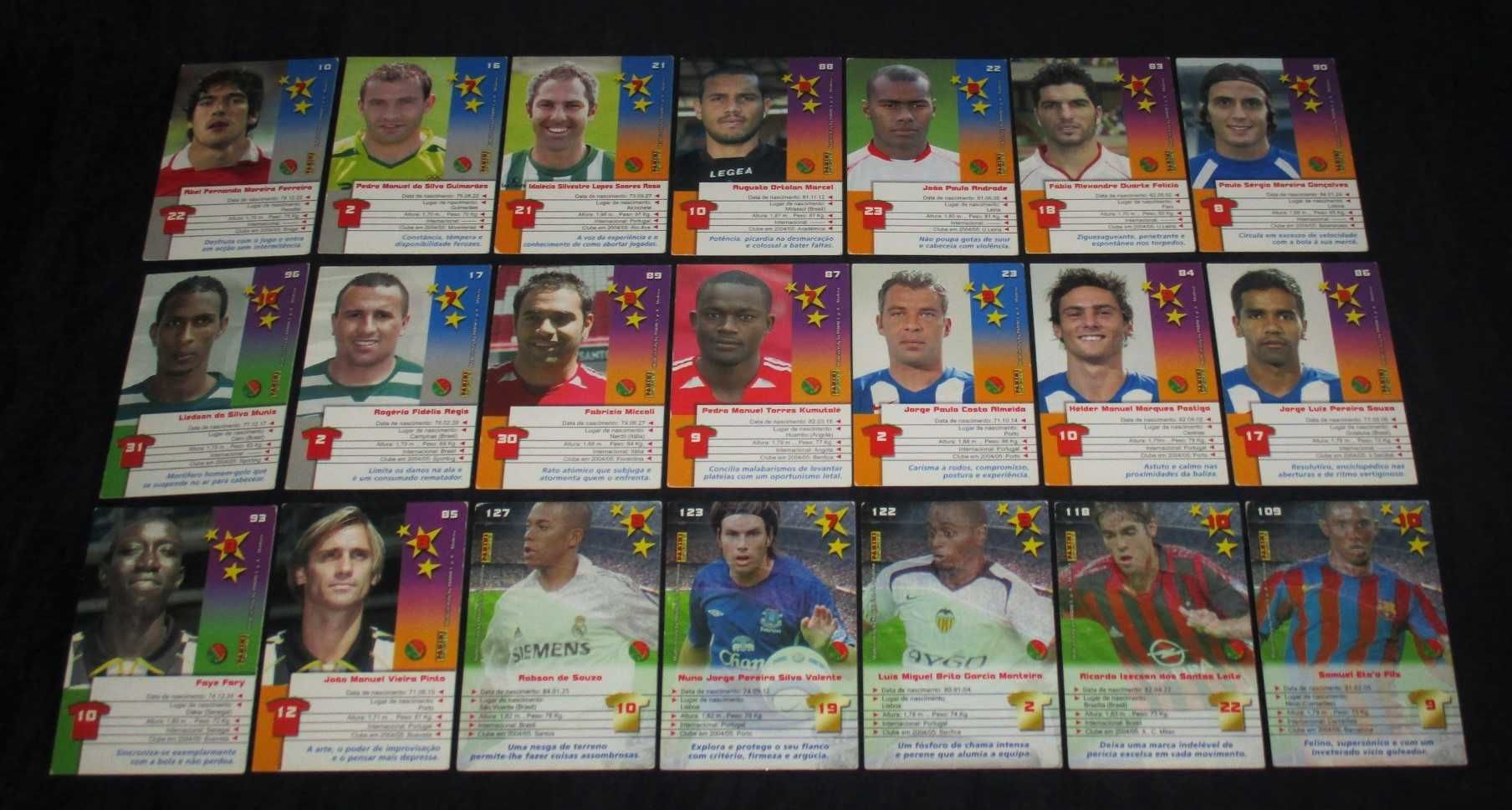 Cartões Cartas Mega Craques Futebol Panini 2006