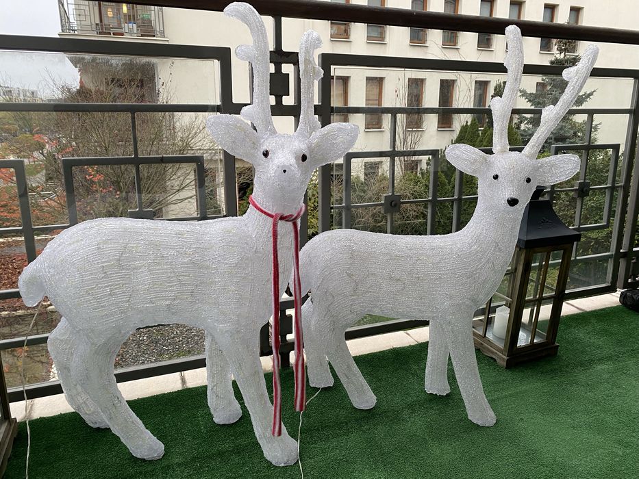 Renifer LED akrylowy dekoracja swiateczna