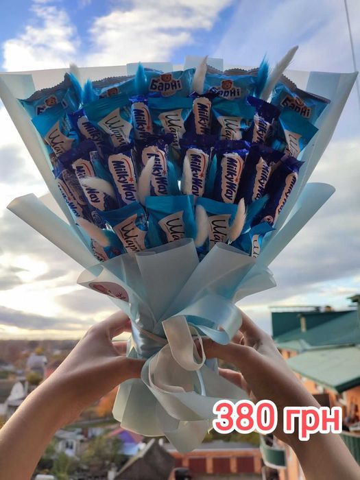 Солодкий букет з цукерок