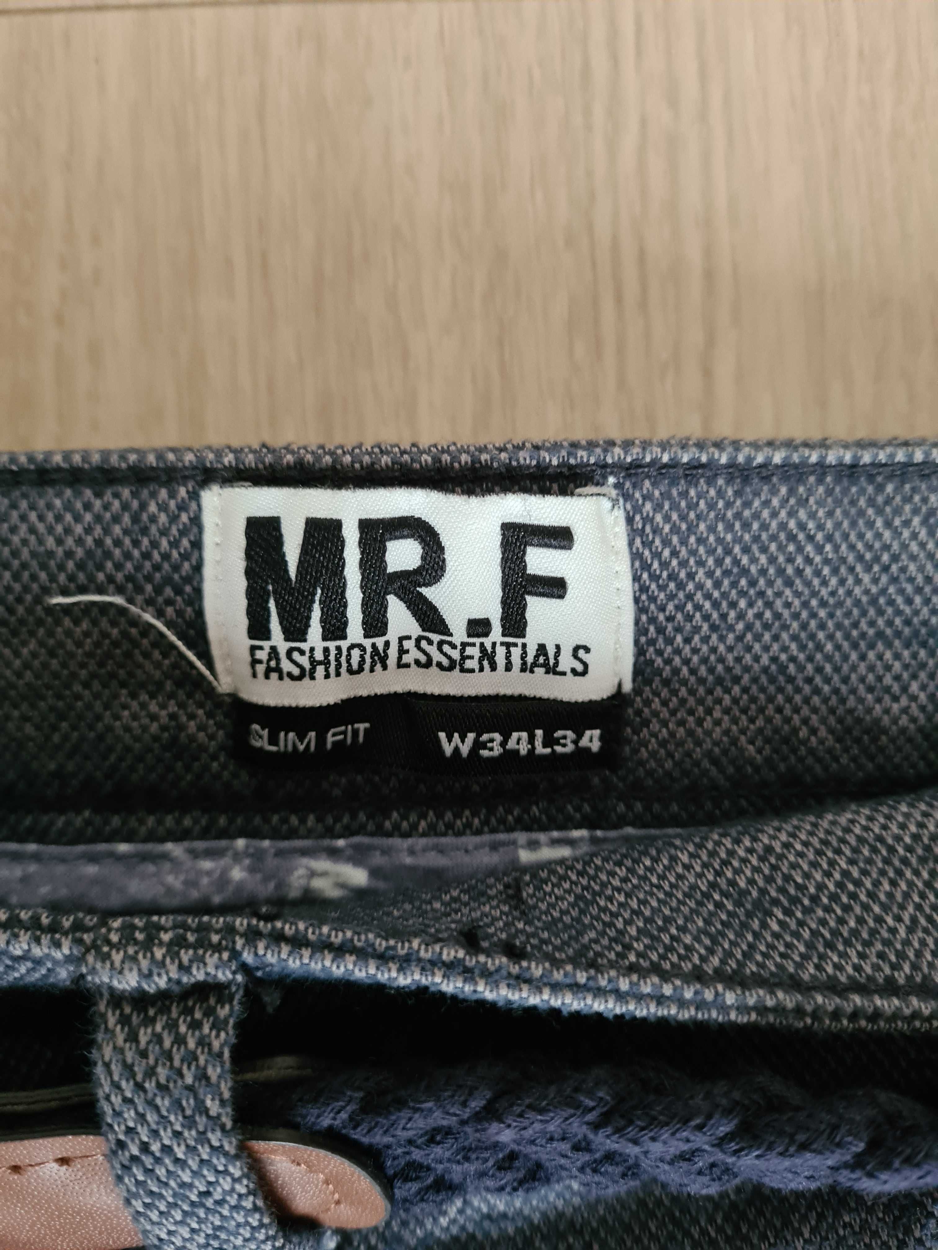Nowe chinosy męskie Mr F slim fit rozmiar 34/34