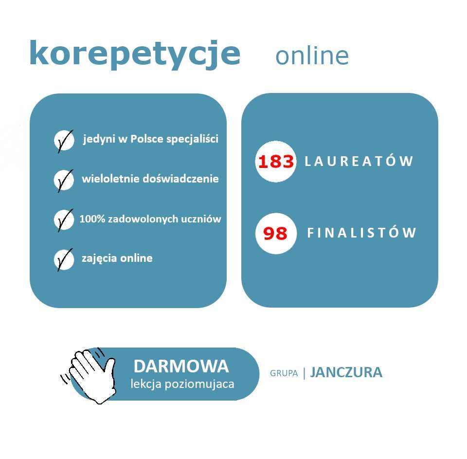 Angielski korepetycje ONLINE. OLIMPIADA w liceum I PODSTAWÓWCE | EBOOK