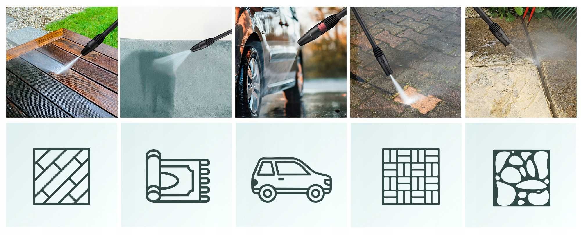 ZESTAW Myjka ciśnieniowa POMPA mosiężna 3200W indukcja 350 bar TURBO