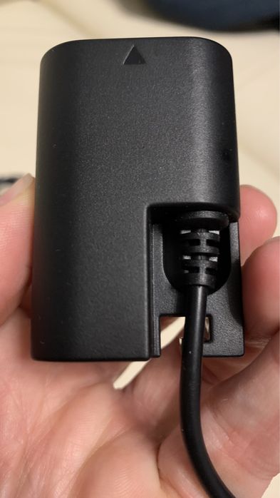 Фіктивний акумулятор (батарея пустушка) Canon DR-E6 із блоком живлення