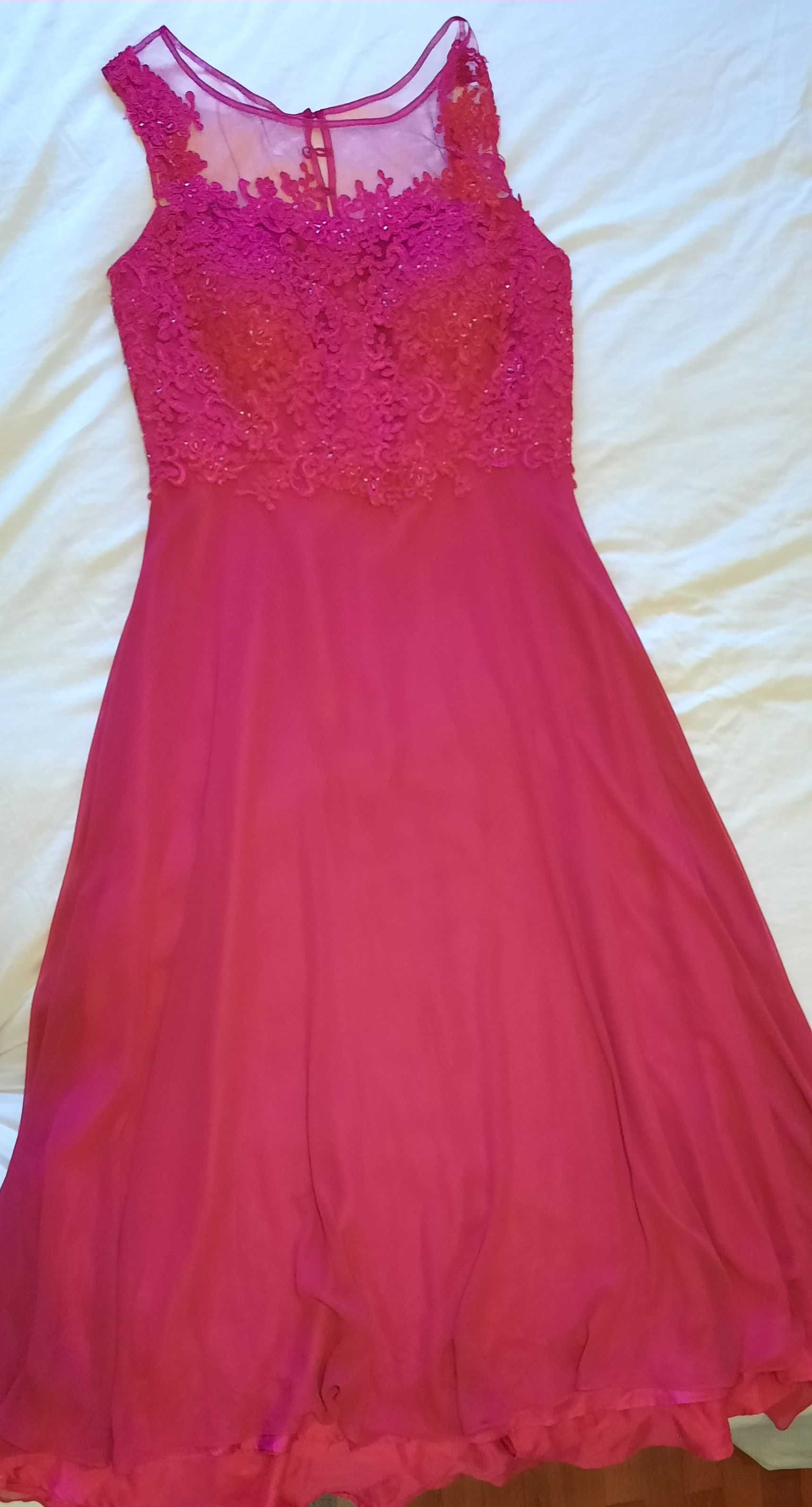 Vestido de Cerimónia Rosa 44 - Sonia Pena