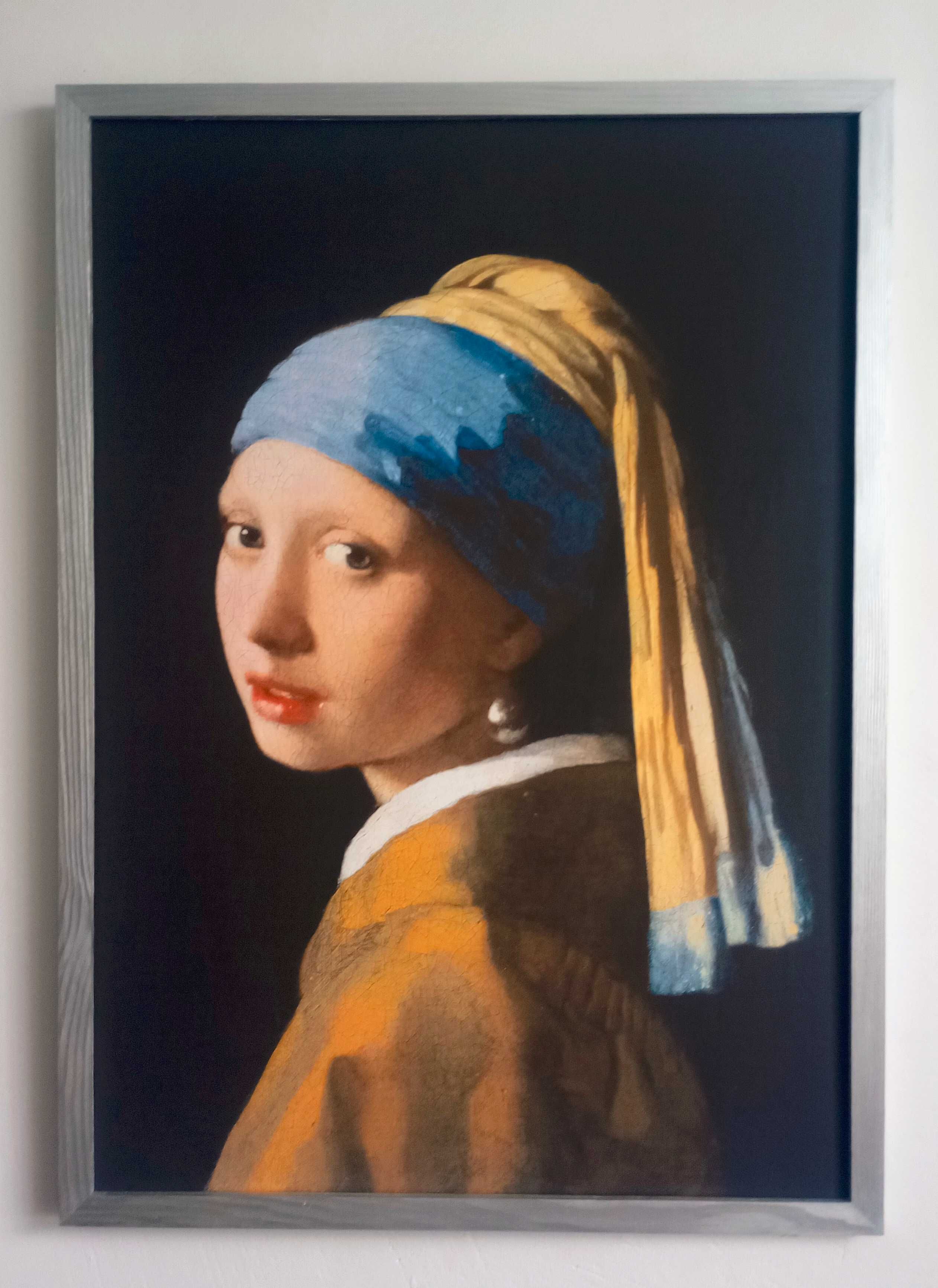 Obraz na płótnie - Dziewczyna z perłą, Johannes Vermeer, 50X70cm