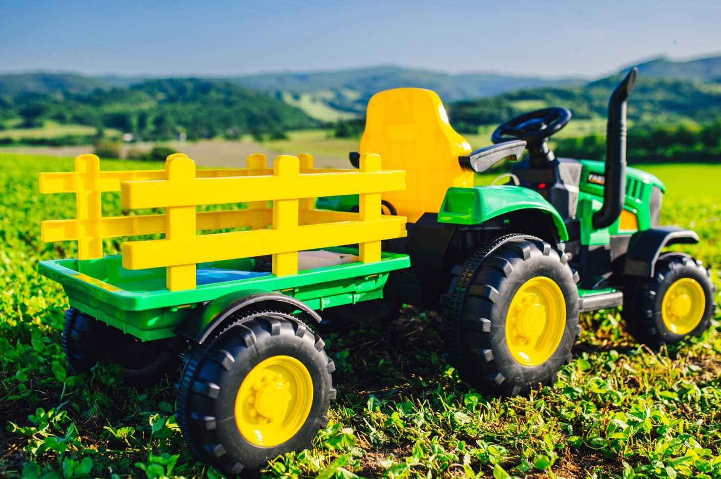 TRAKTOR Ciągnik John Deere JCB Elektryczny Auto AKUMULATOR RC 2 DZIECI