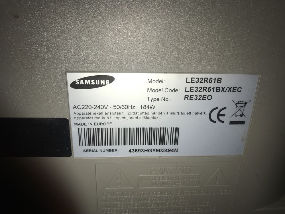 TV Samsung para peças