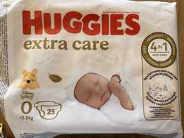 HUGGIESS extra care 0 pieluchy jednorazowe 15 sztuk do 3,5 kg
