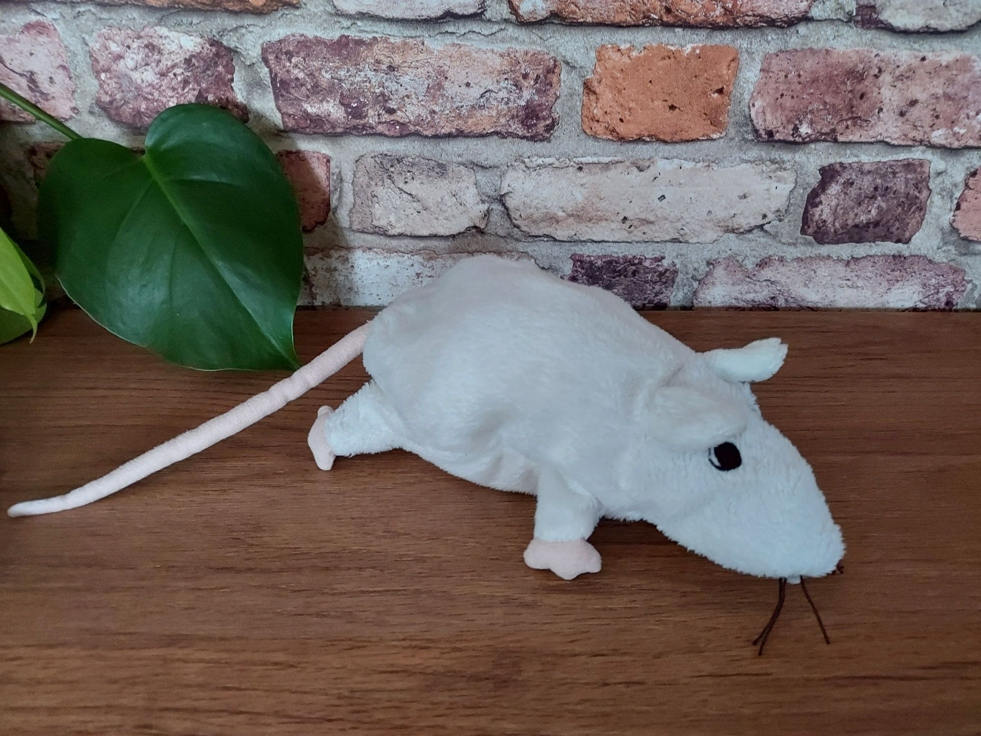 Gosig Rata szczur bialy, mysz maskotka pluszak Ikea