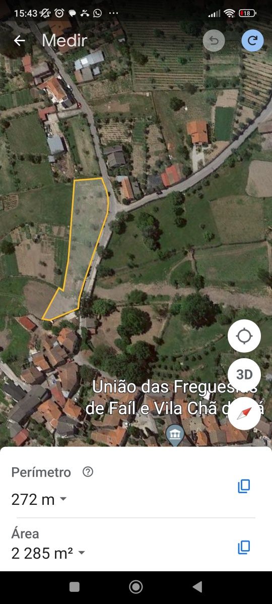 Terreno para construção, cerca de 2000 m2