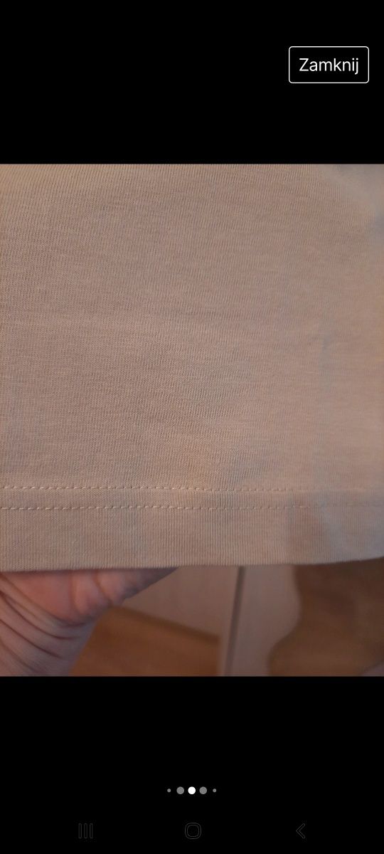 T-shirt beżowy z nadrukiem xl/xxl H&M