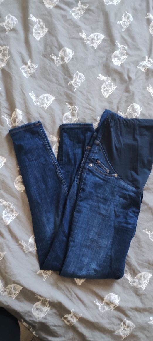 MAMA SUPER SKINNY JEANS jeansy ciążowe H&M rozmiar M