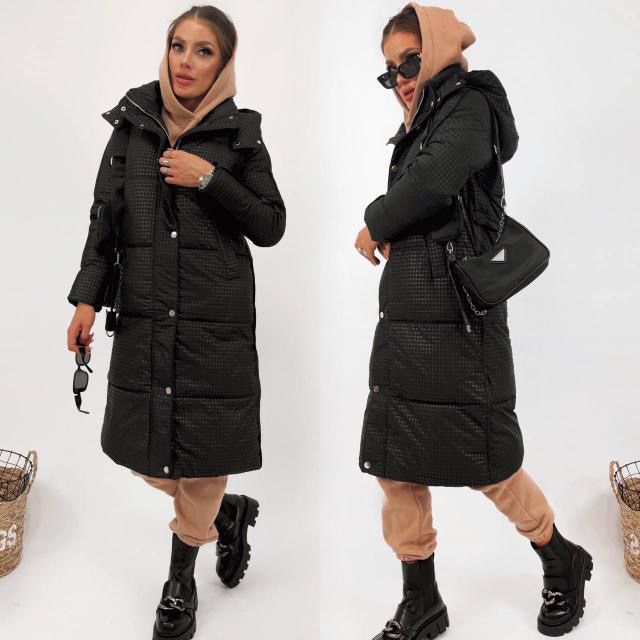 Новий классный пуховик-пальто