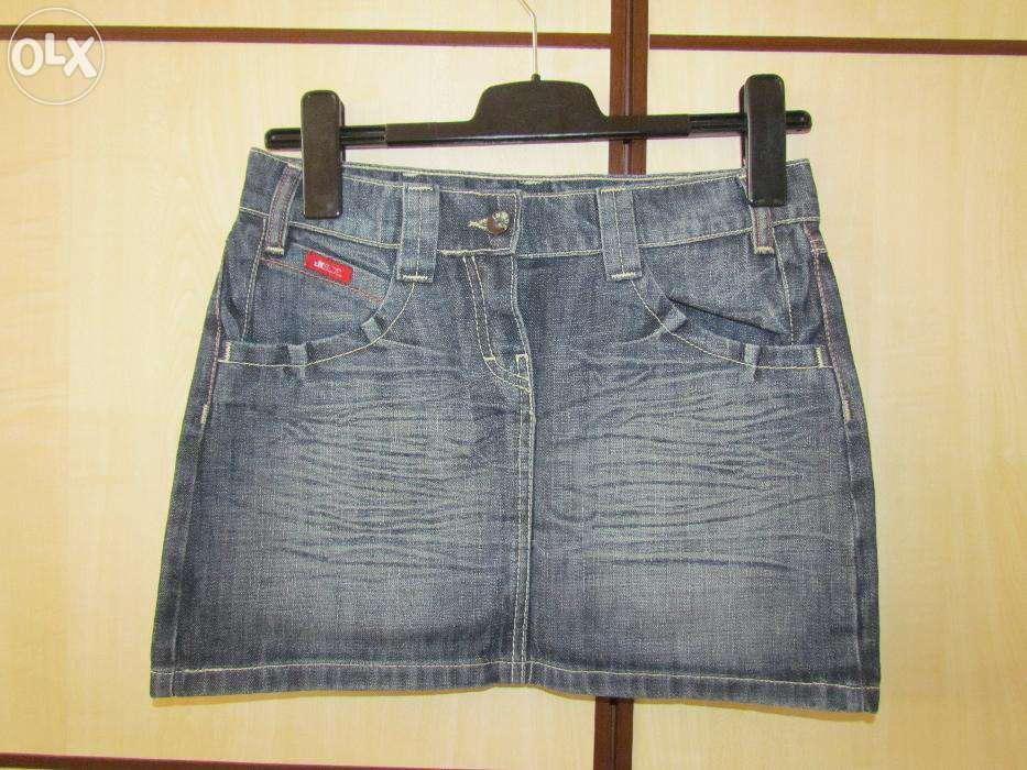 Spódniczka mini ciemny jeans rozm 36