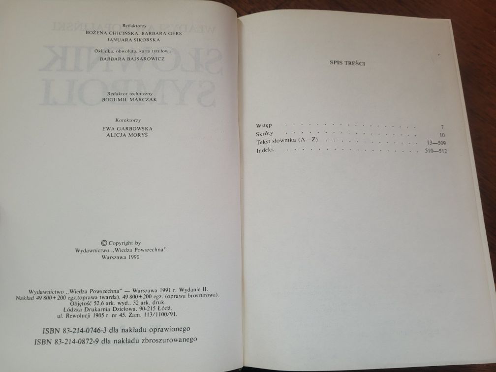 Władysław Kopaliński Słownik symboli 1991 WP