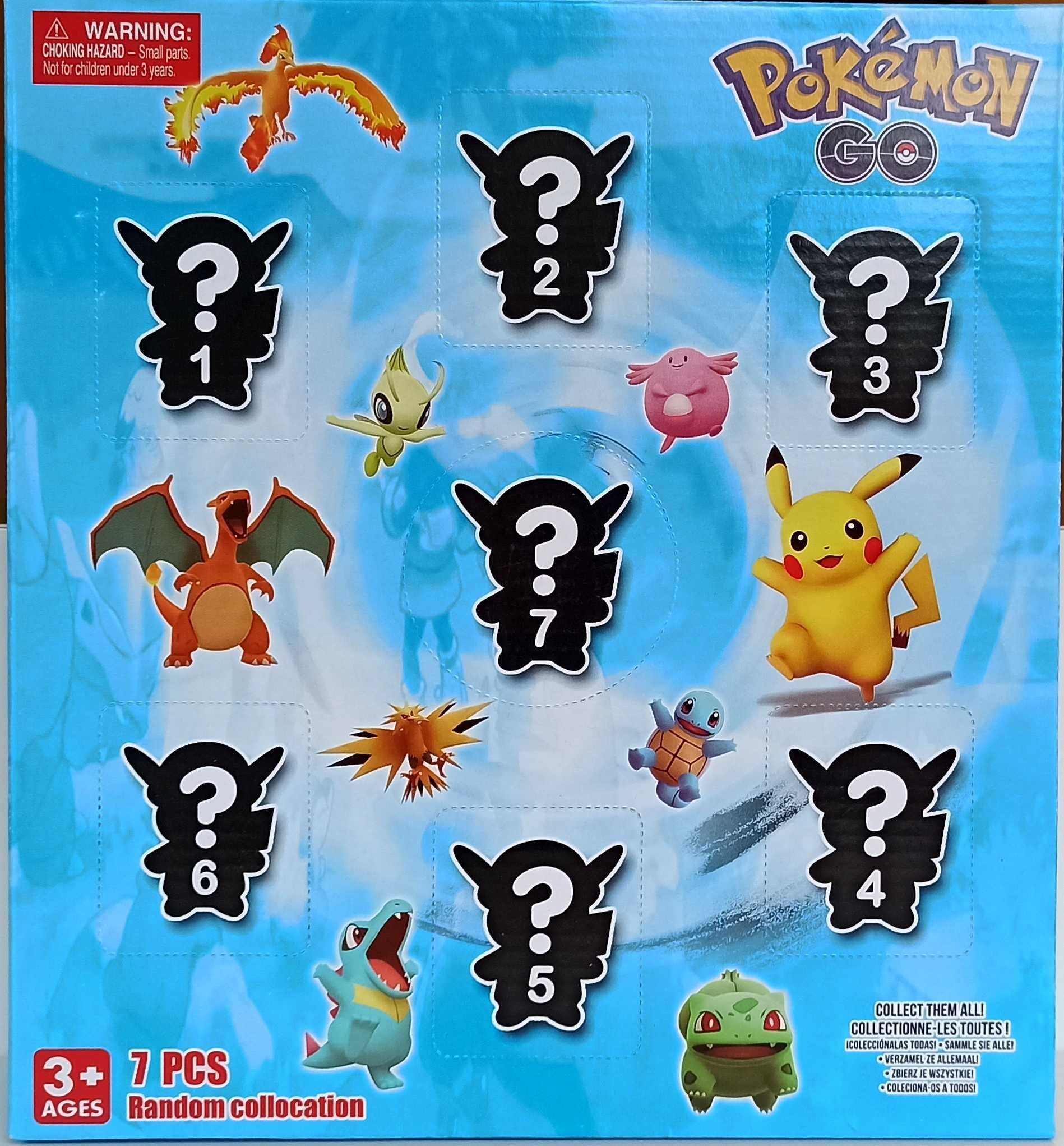 ZESTAW Figurki 6 szt pokemony Pikachu bulbasaur + Karty pokemon 30 szt