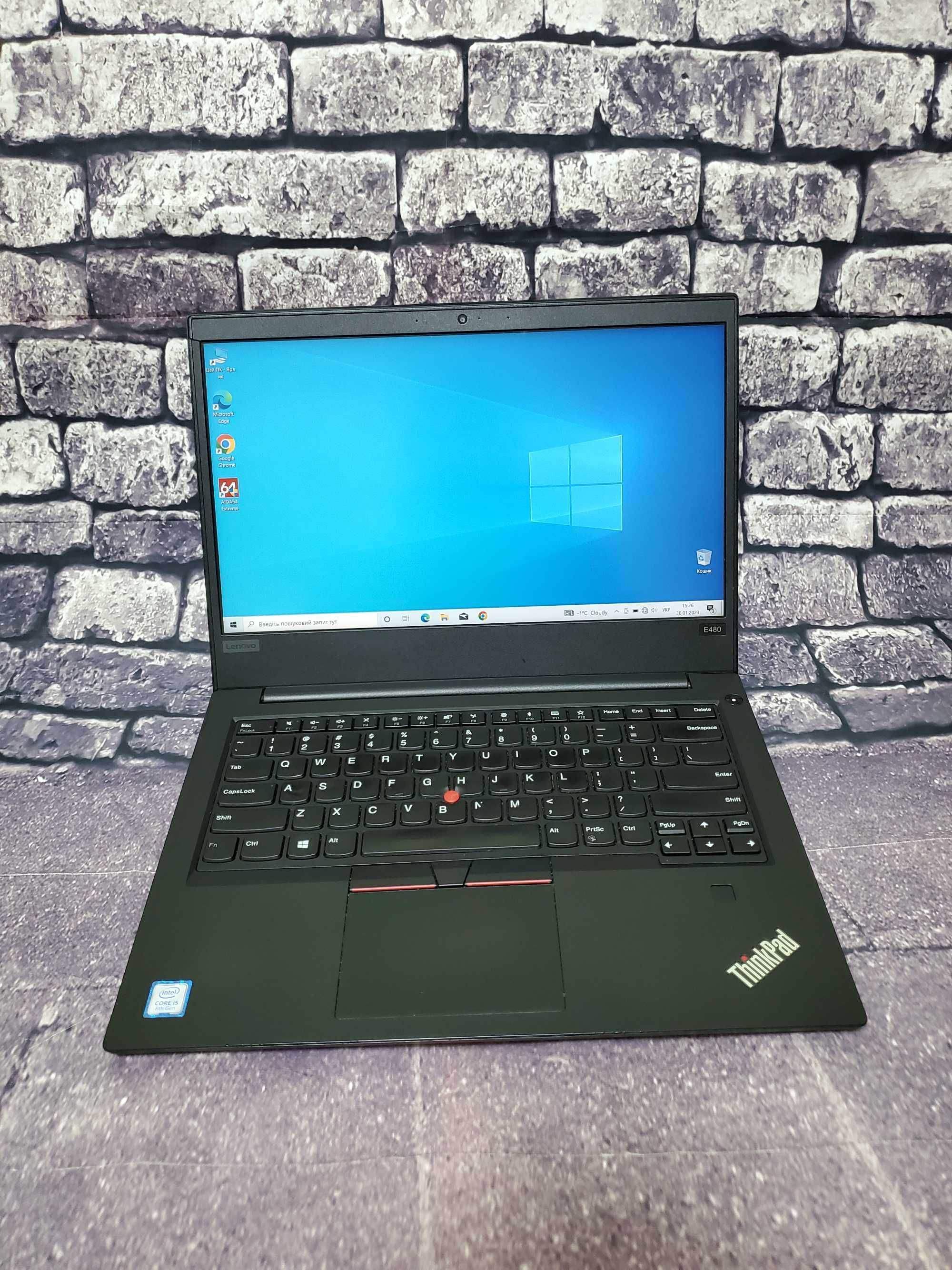 Lenovo ThinkPad E480 (14"FHD IPS, i5-8250U/8Gb/256GB SSD )