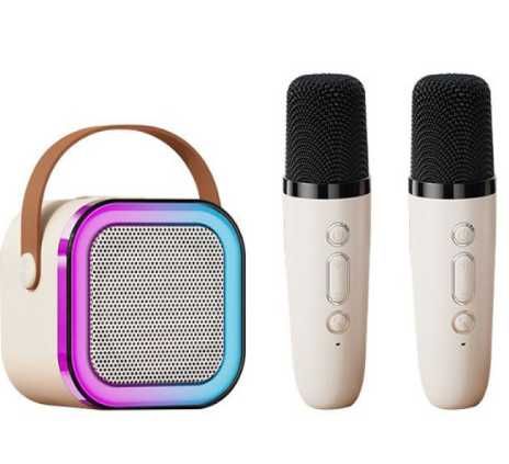 Бездротова Bluetooth колонка з 2 мікрофонами дитяча з підсвіткою