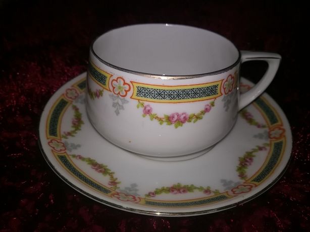Chávena porcelana fina Checoslováquia