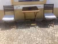 Mesa e Duas Cadeiras de Exterior