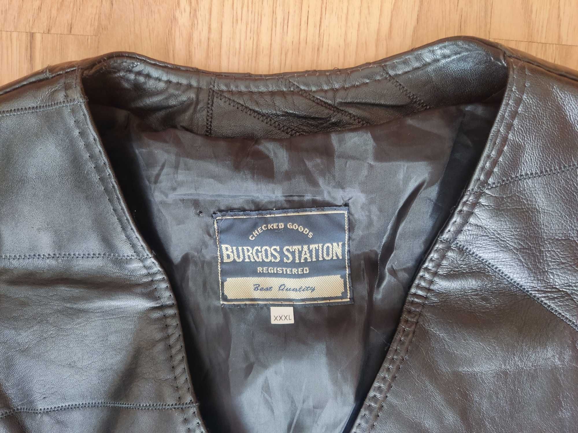 Bezrękawnik skórzany męski 3 XL