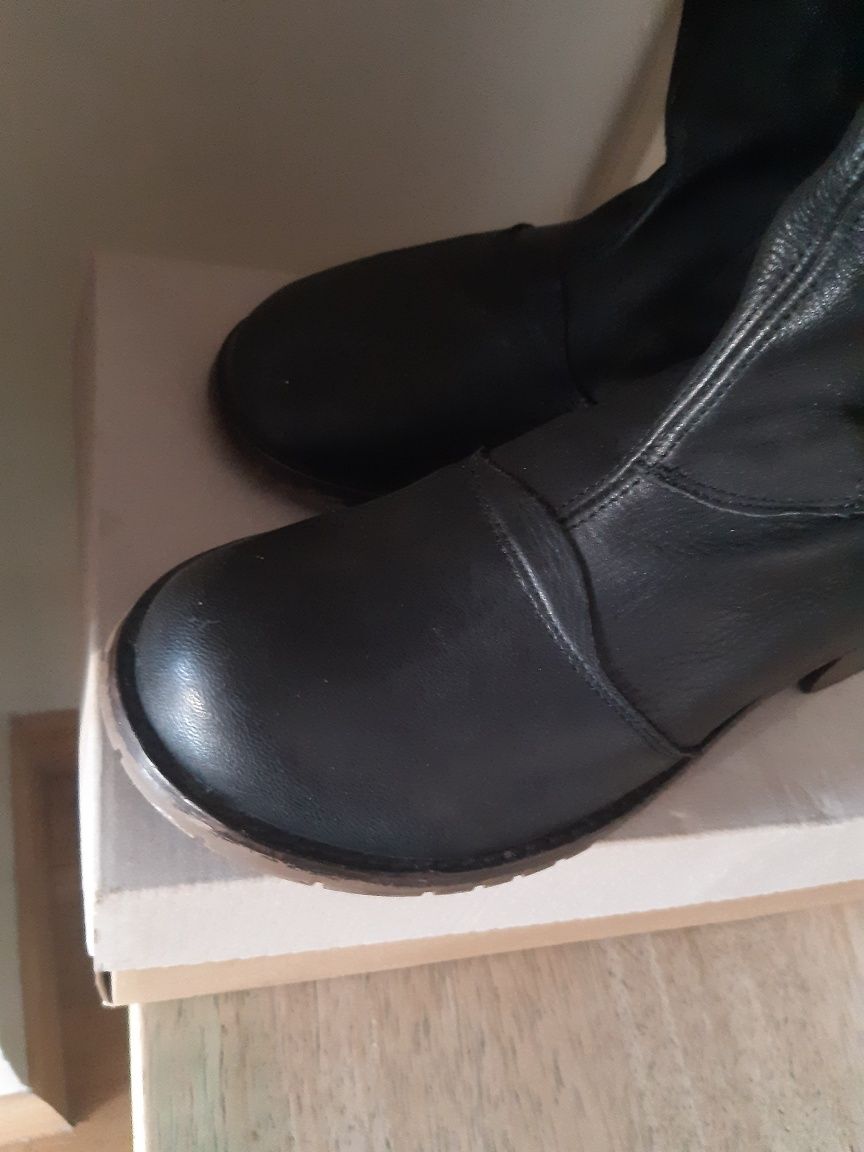 Schuh Espańa botki mega komfort, jedwabista skóra r 39