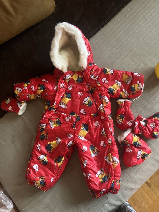 Дитячий зимовий комбінезон-трансформер з нарождення до 1,5 років