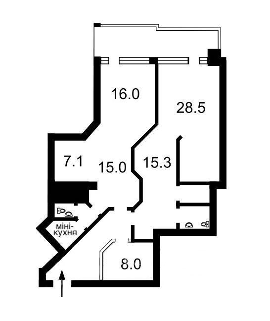 Ексклюзивний офіс з терасою  135 м2 вул. Васильківська БЦОлімпійський