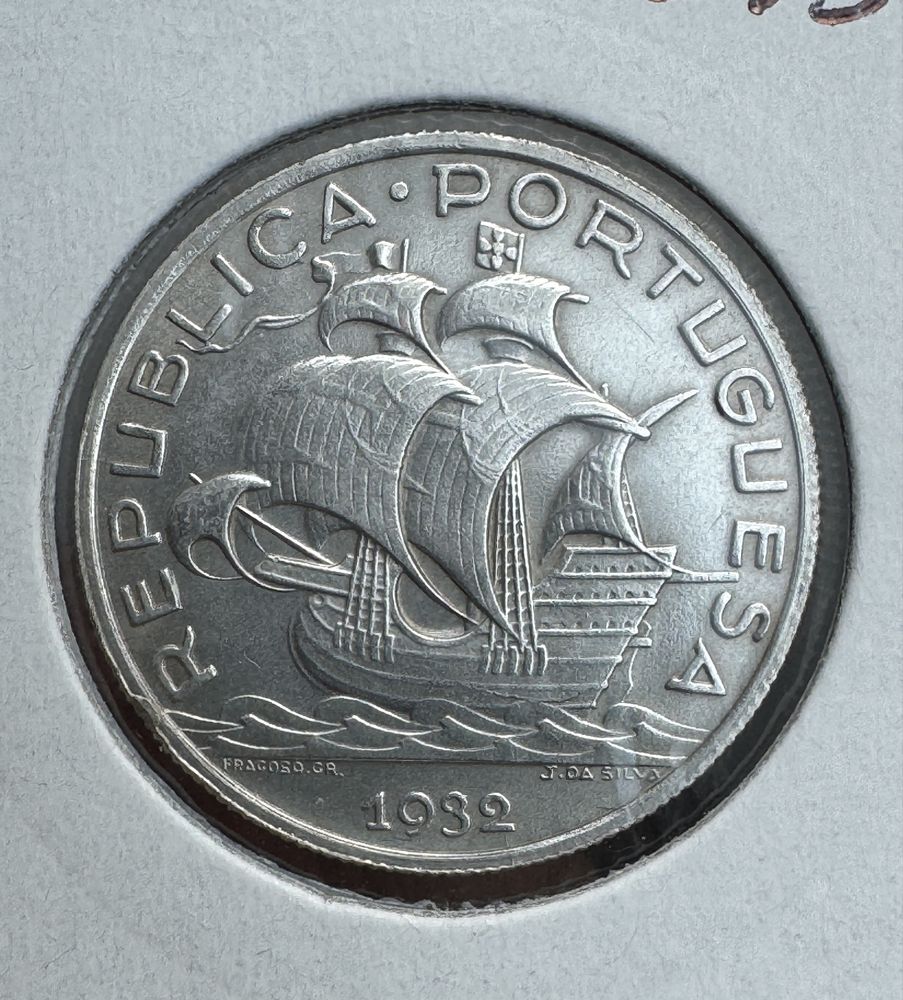 5$00 escudos prata 1932 Excelente