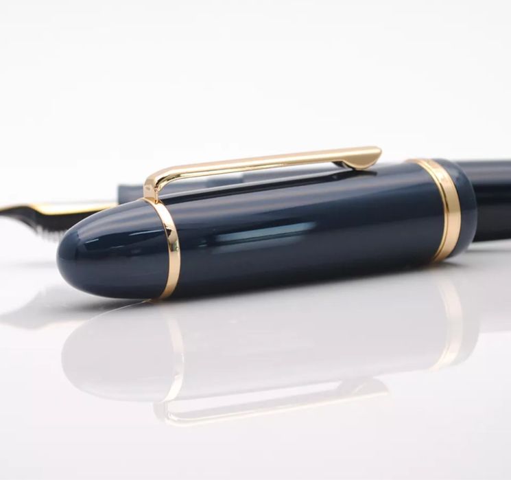 Caneta de aparo Jinhao, em acrilico, marinho Vendida, nova