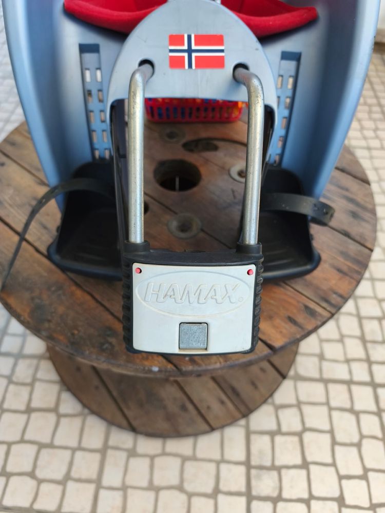 Cadeirinha para bicicleta, de bebé