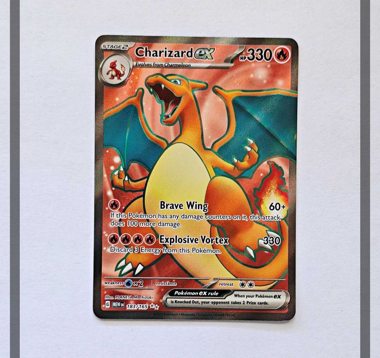 Charizard Ex 183/165 MEW Pokemon ENG-NM