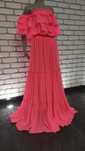 Sukienka maxi pink uni