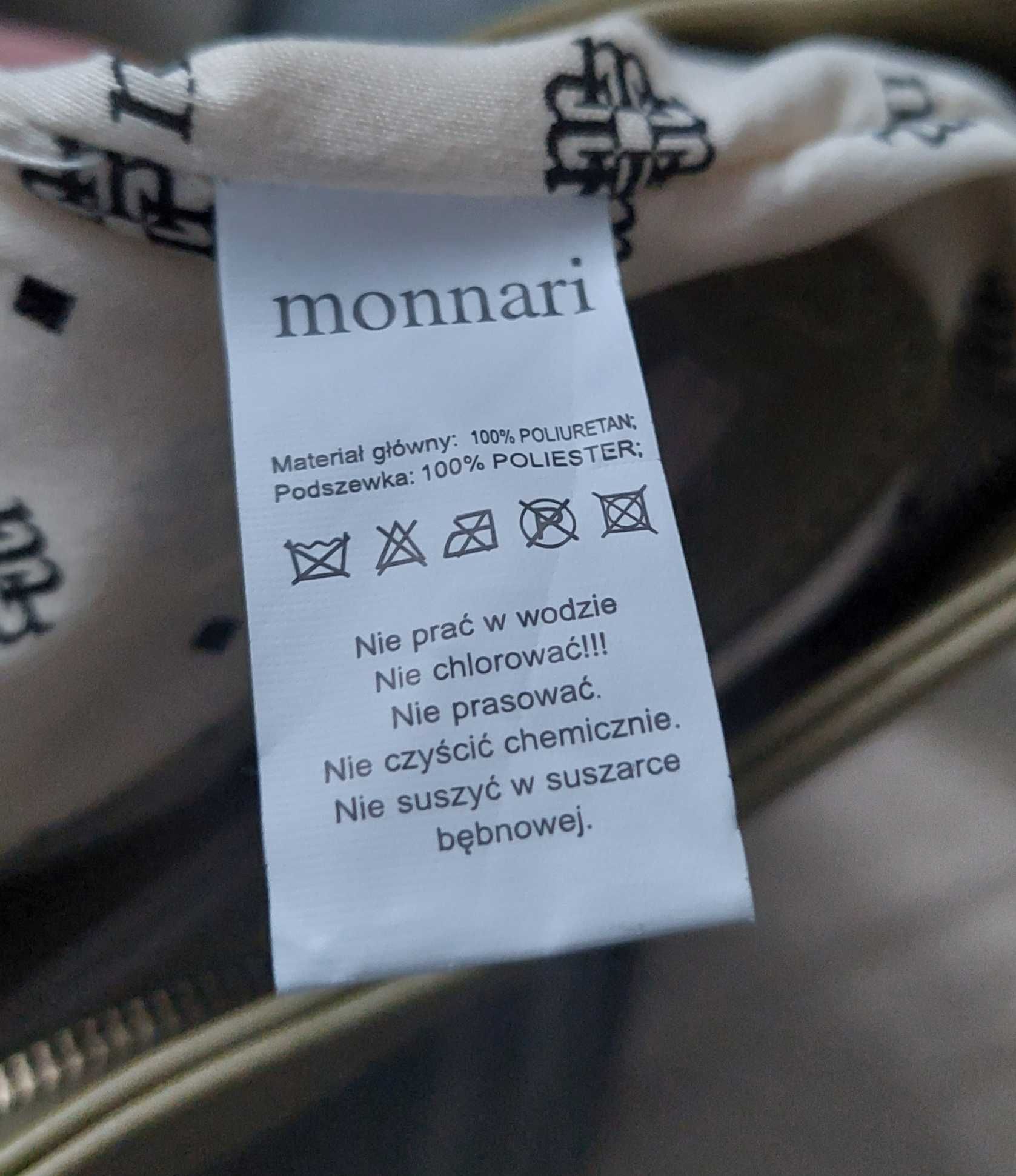 Monnari; zielona listonoszka boho, gruby pasek