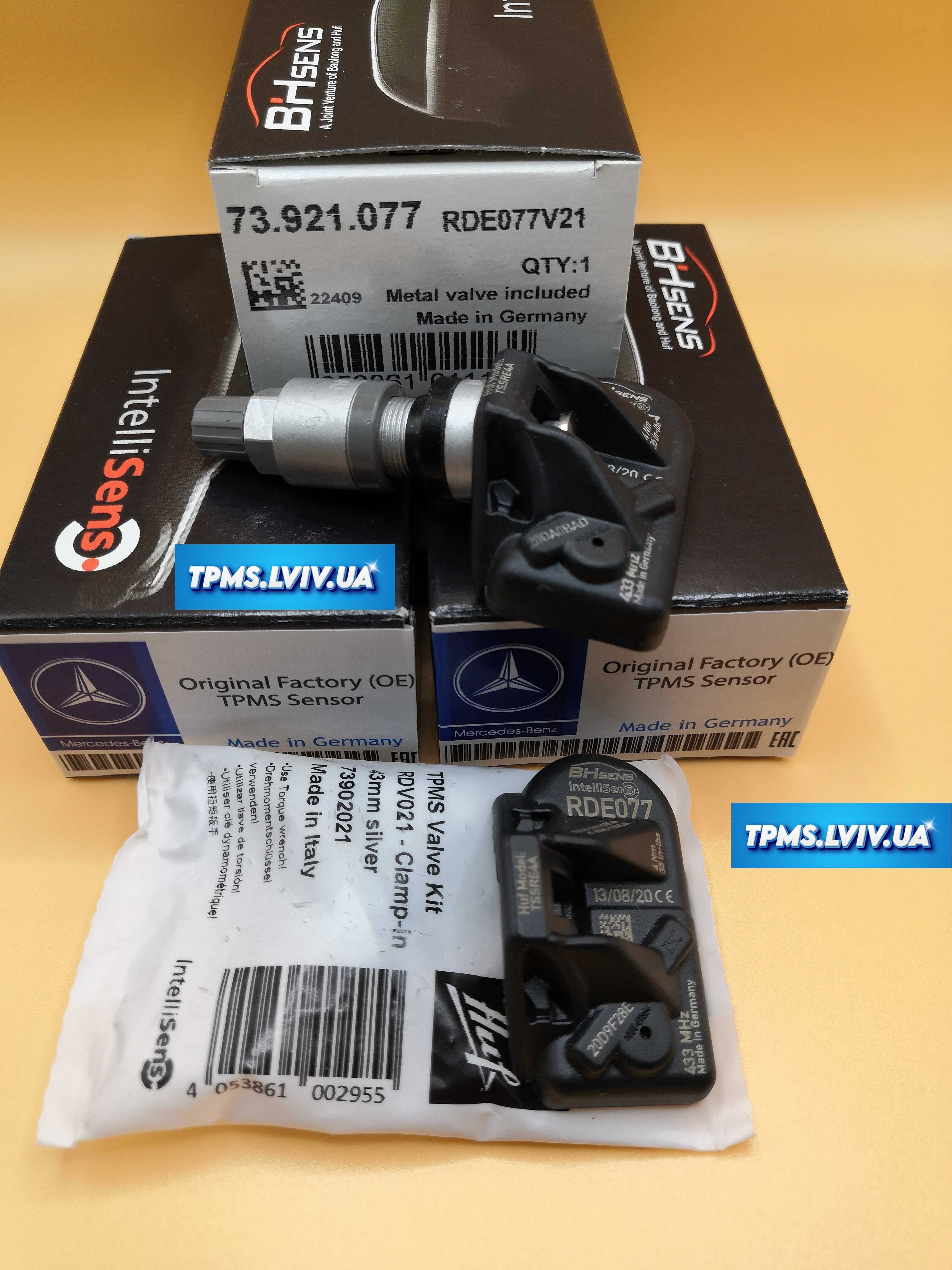 Датчики давления шин Мерседес 433MHz оригинал и аналог. TPMS