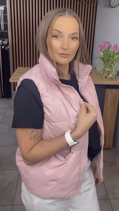 Kamizelka naturalny puch , nowość !!