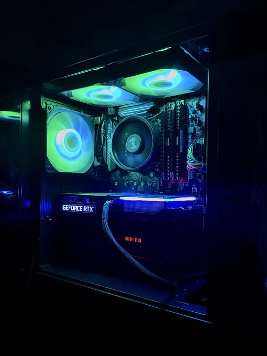 !HIT! RTX 3060 TI RYZEN 5 ARGB M.2 NvME gaming komputer gier cs rx gta