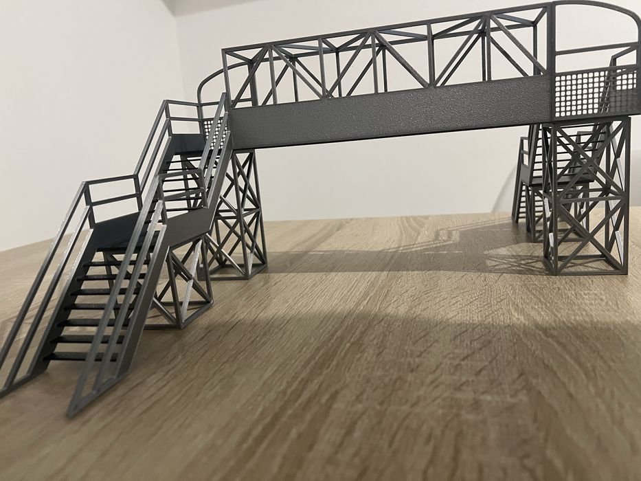 Miniatura ponte pedonal escala 1/32