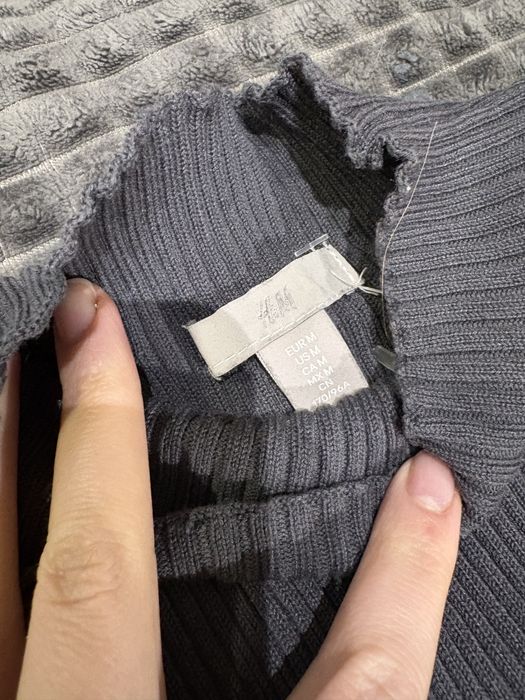 Вʼязане плаття максі сірого кольору h&m у розмірі м