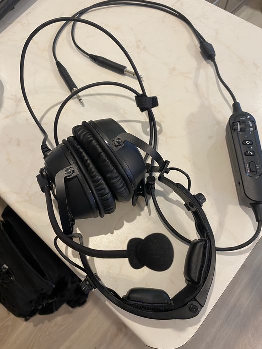 Słuchawki lotnicze ANR+Bluetooth (Torba w zestawie)