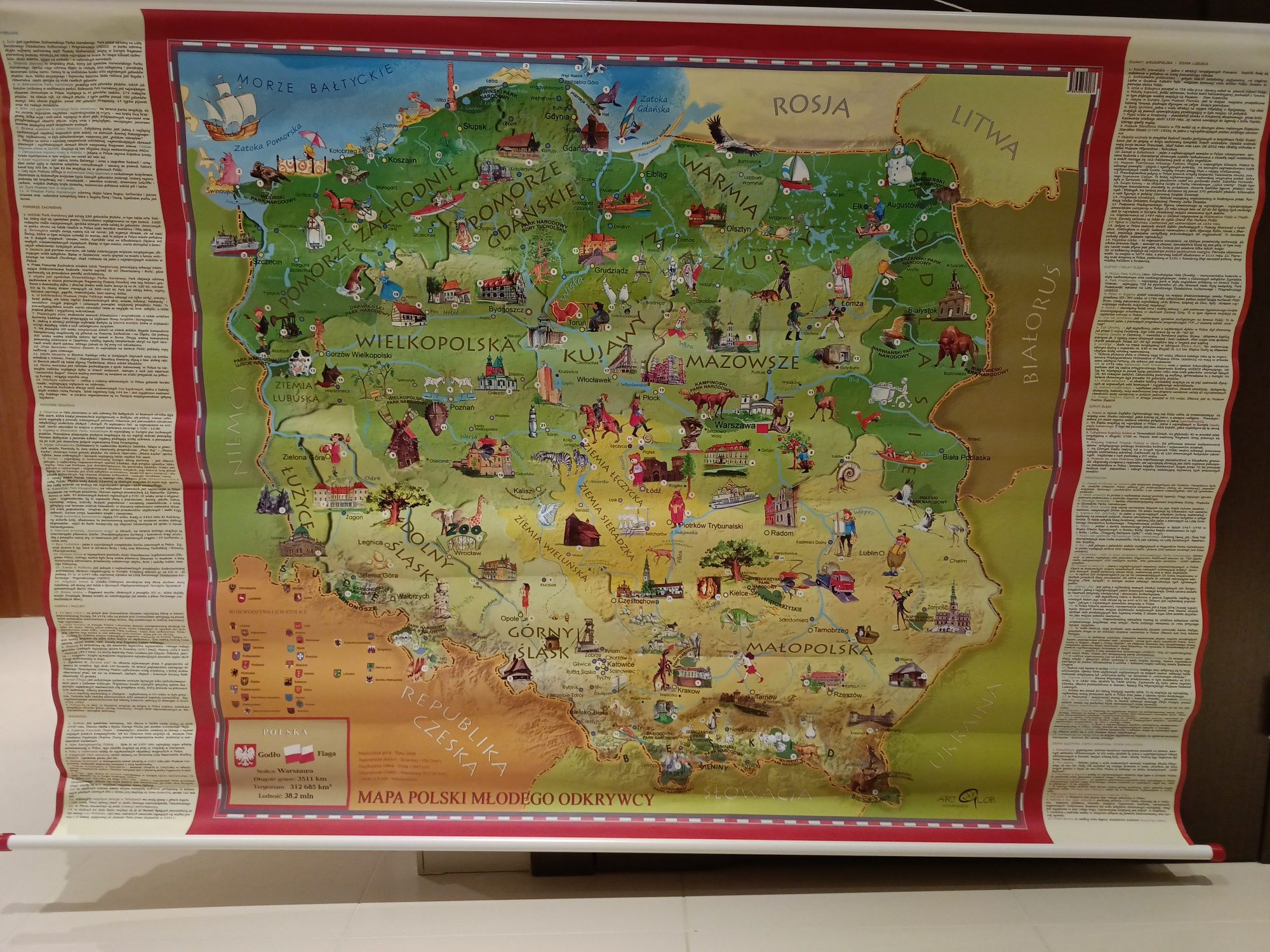 Mapa Polski - Mapa Młodego Odkrywcy