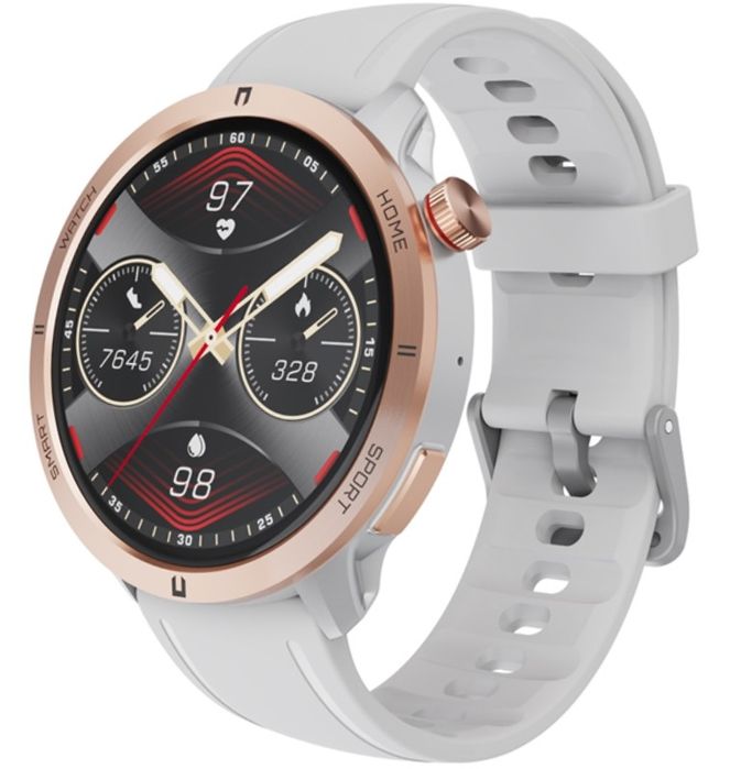 smartwatch damski rubicon rncf14 rose gold/white smarub251