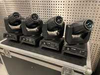 Głowy Showtec Phantom 20 LED Beam - 2 komplety po 4 szt, case