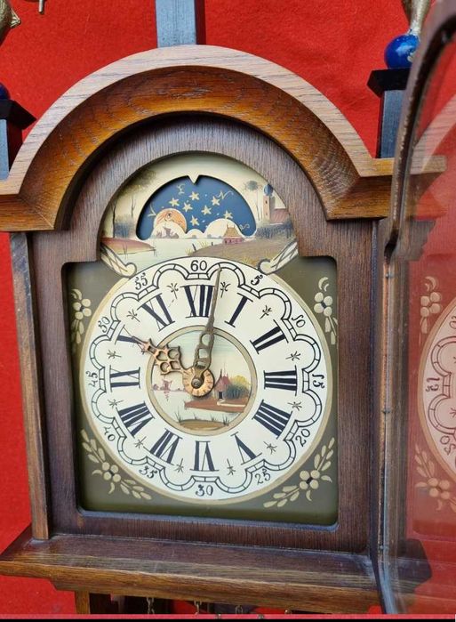 Relógio de pêndulo de parede - Madeira - 1950a1960