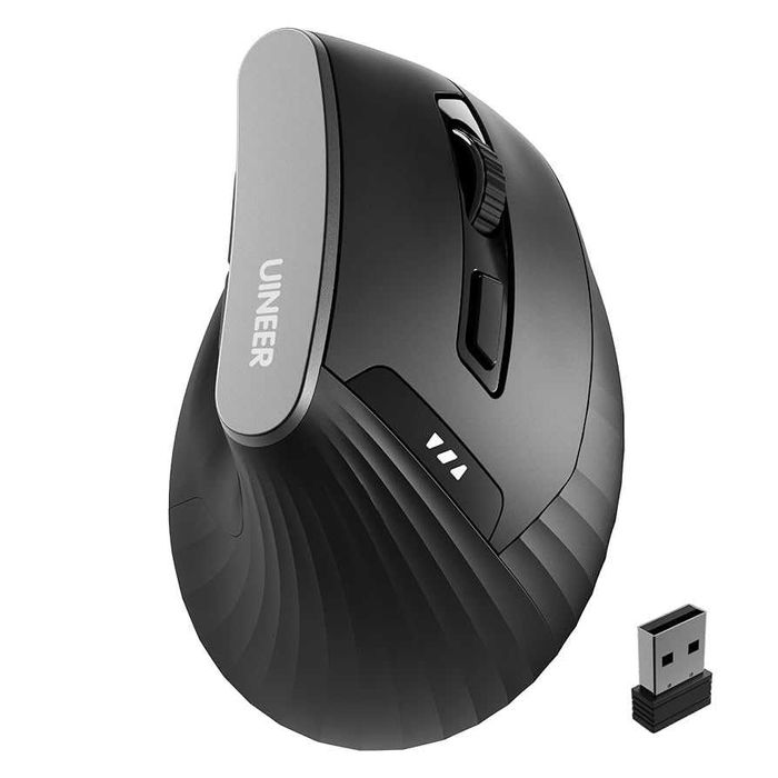 NOVO - UINEER A06 - Rato Vertical Wireless - Windows/MacOS/iOS/Android